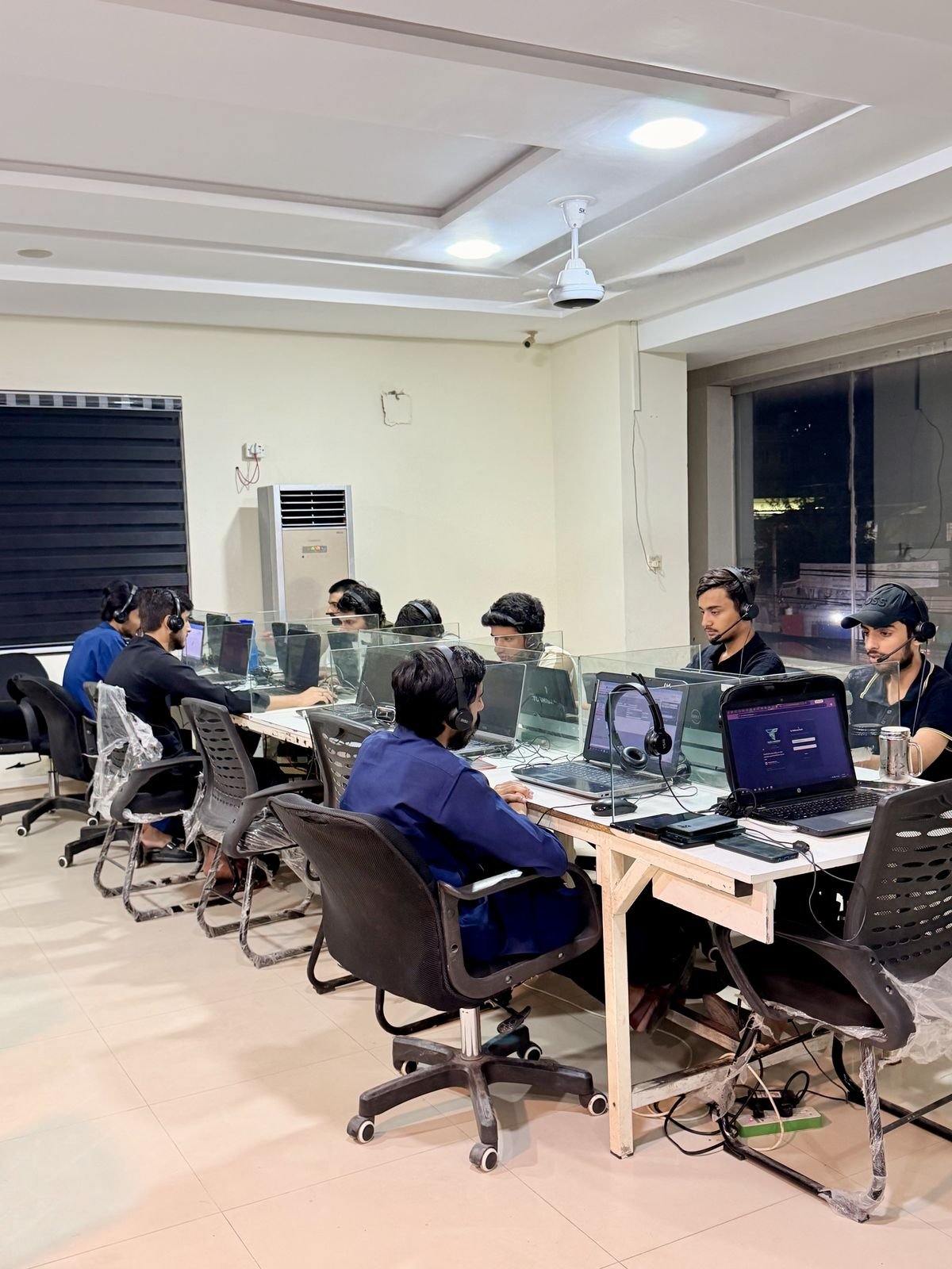 Teleza agents working on the floor